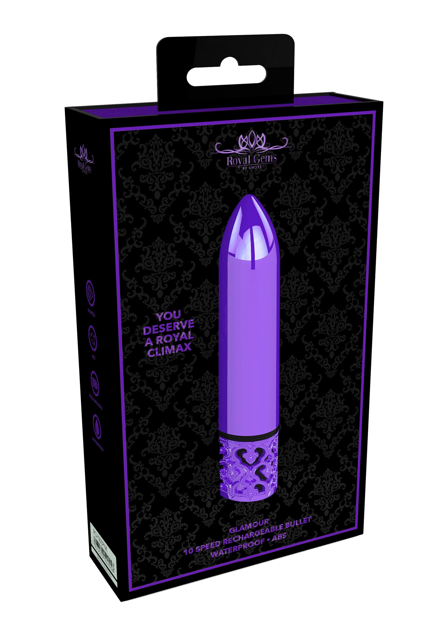 Glamour - Rechargeable Abs Bullet - Purple SH-ROY005PUR