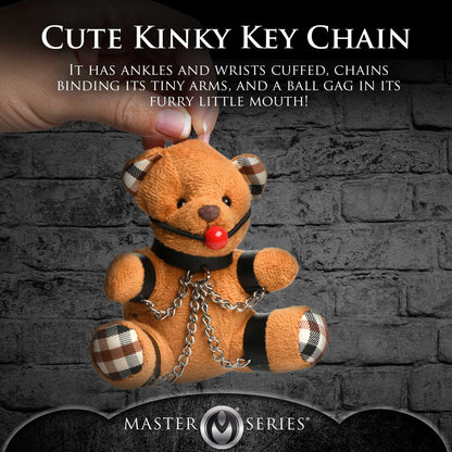 Gagged Teddy Bear Keychain MS-AH118