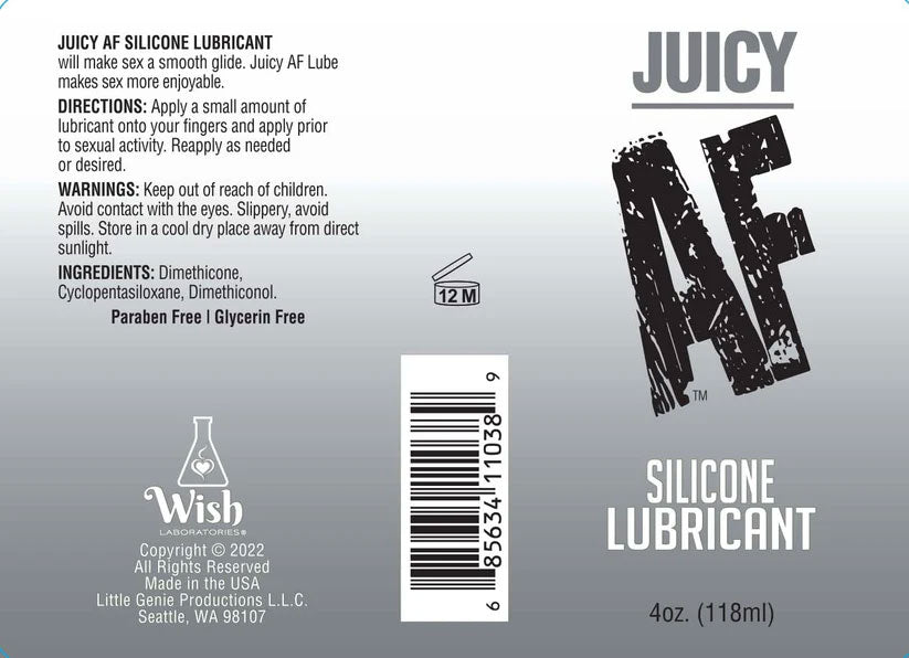 Juicy Af Silicone Lubricant 10 ml - Pop Display of 65