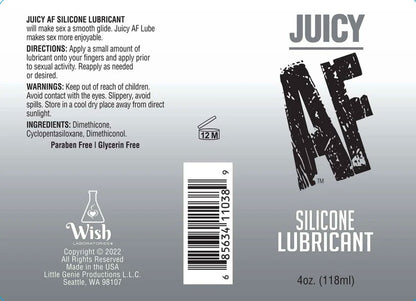 Juicy Af Silicone Lubricant 10 ml - Pop Display of 65