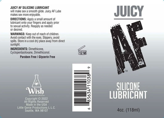 Juicy Af Silicone Lubricant 10 ml - Pop Display of 65