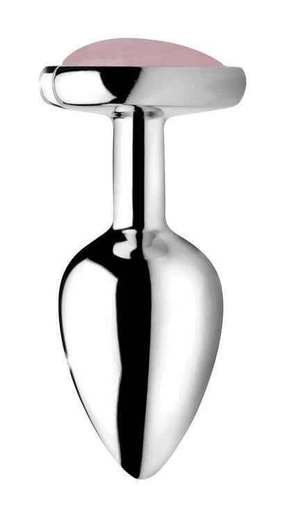 Rose Quartz Heart Anal Plug -Medium BTYS-AG751-MED