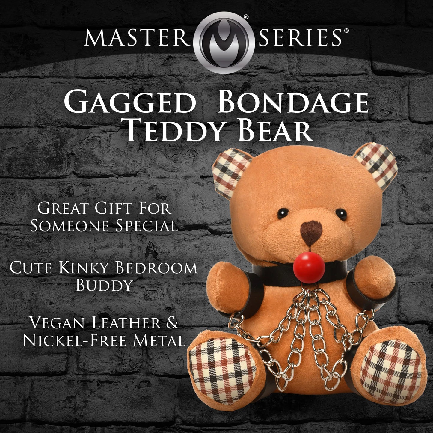 Gagged Teddy Bear Plush MS-AH215