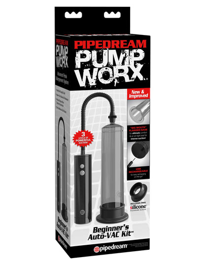 Pump Worx Beginners Rechargeable Auto Vac Kit -  Smoke / Black PD3286-00