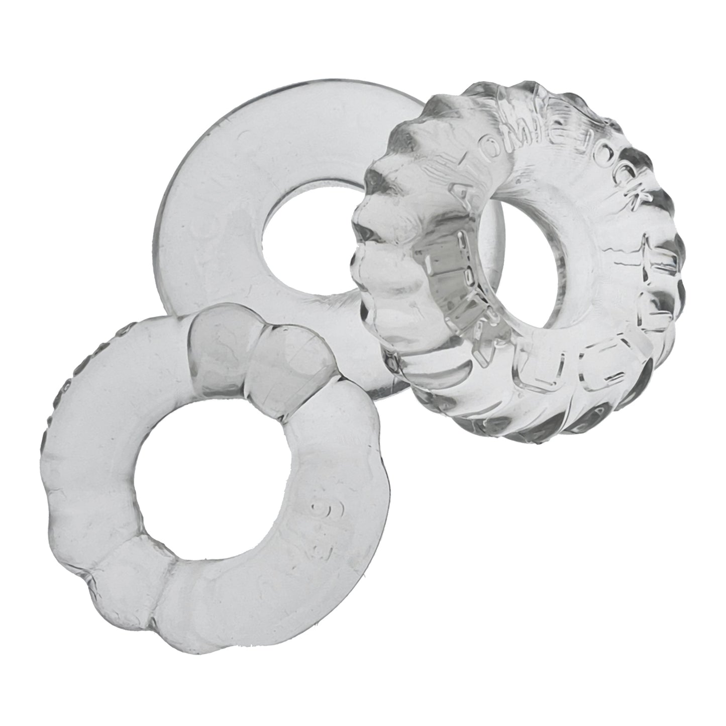 Bonemaker 3-Pack Boner Rings - Clear OX-3061- CLR