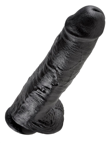 King Cock 11 Inch With Balls - Black PD5510-23