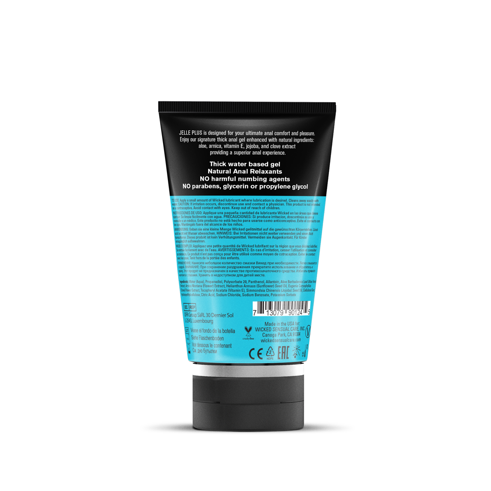 Aqua Jelle Plus - Anal Lubricant With Relaxants 4 Oz