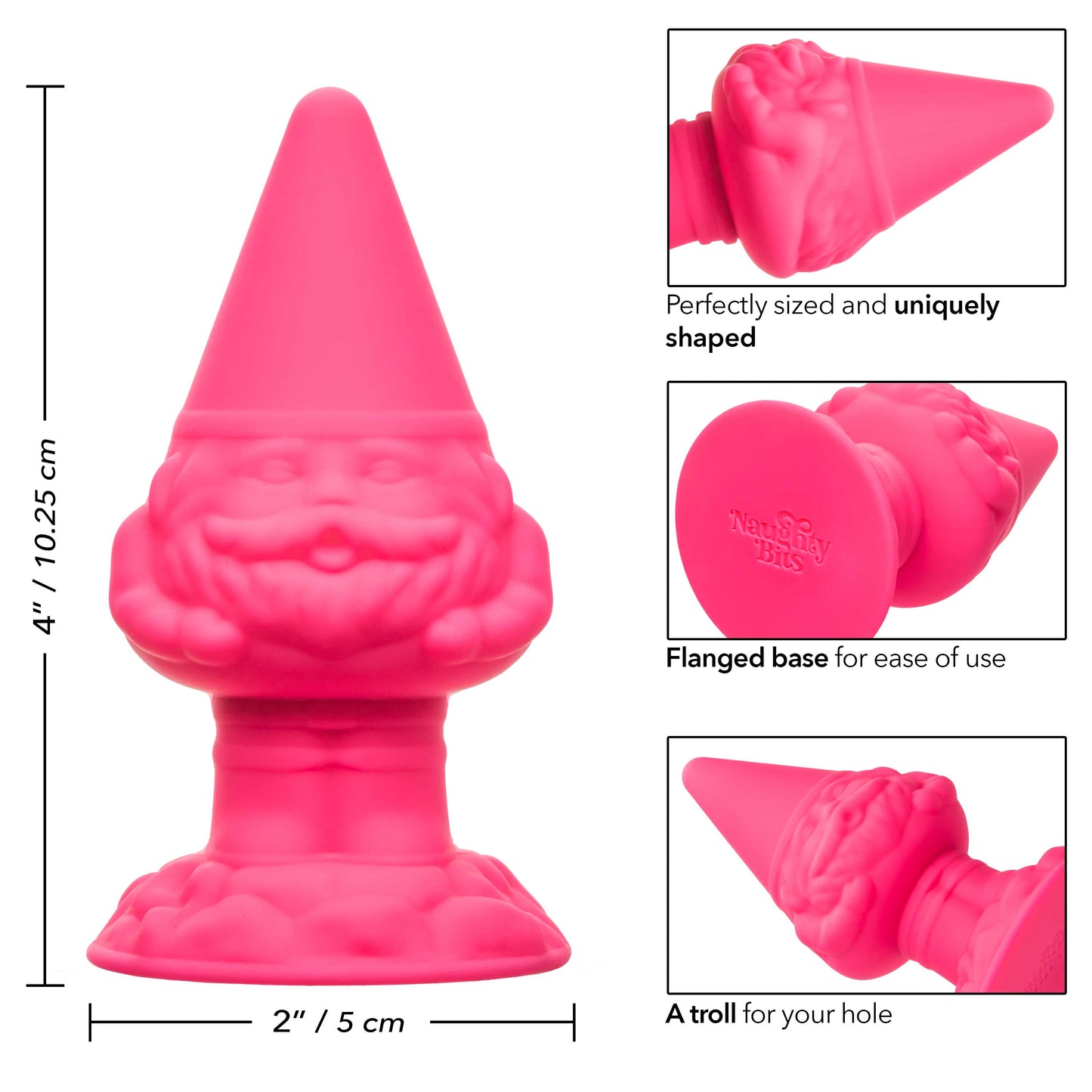 Naughty Bits Anal Gnome Gnome Butt Plug - Pink SE4410423