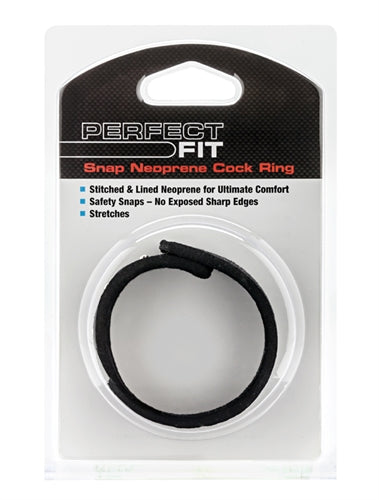 Snap Neoprene Cockring - Black PF-CR60