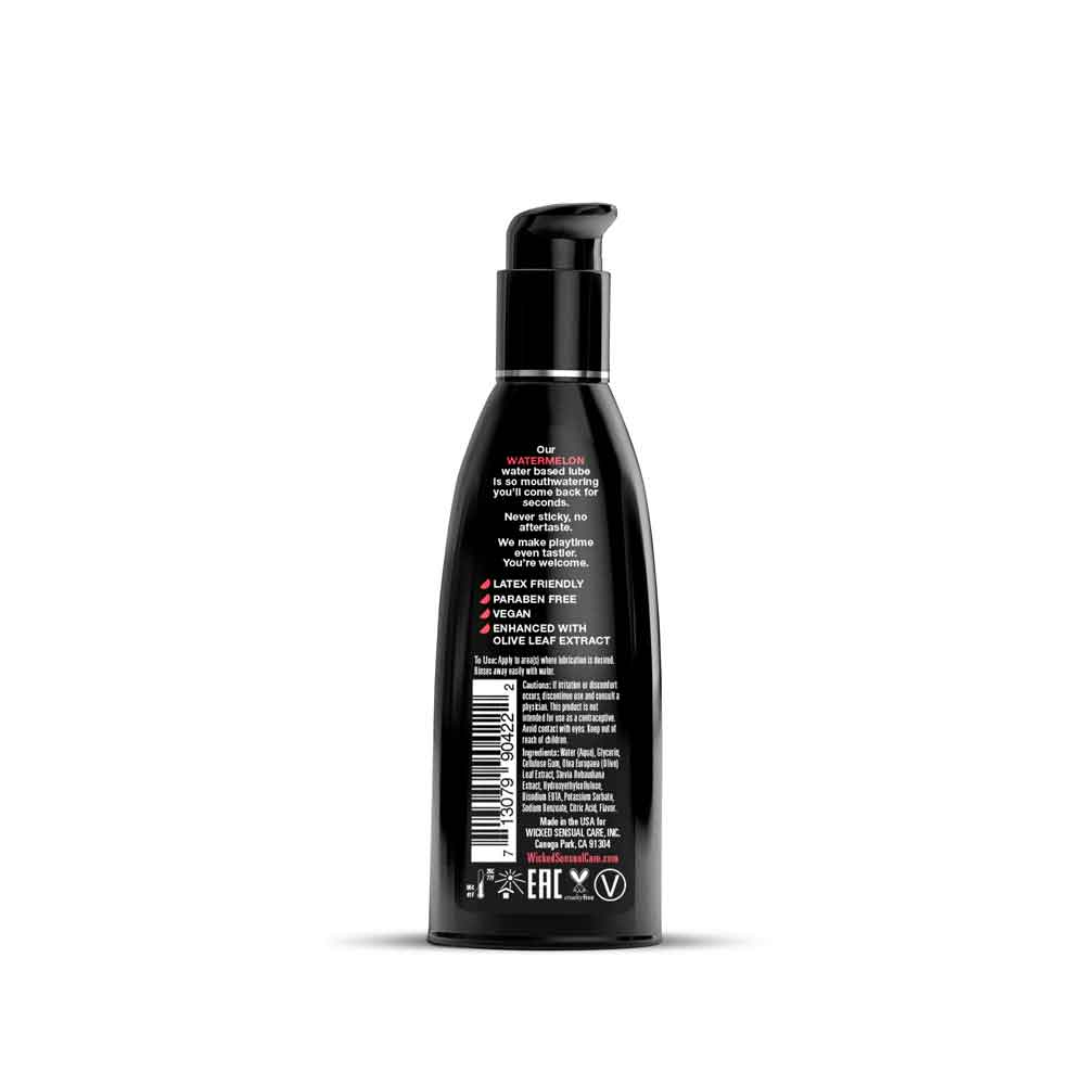 Aqua Watermelon Flavored Water Based Intimate Lubricant - 2 Fl. Oz.