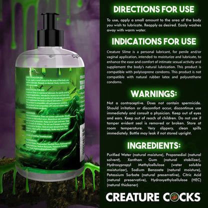 Creature Slime Water Based Lubricant 16oz