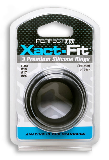 Xact- Fit 3 Premium Silicone Rings - #14, #17,   #20 PF-CR90B