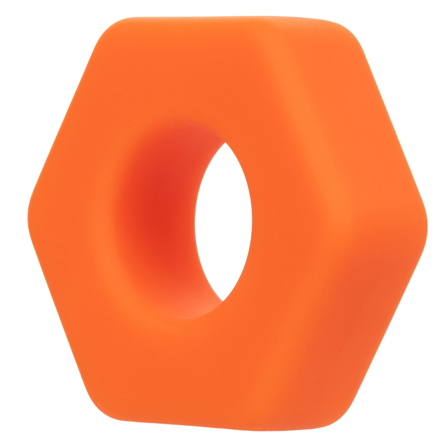 Alpha Liquid Silicone Prolong Sexagon Ring -  Orange SE1491702