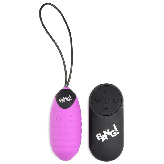 "28x Ribbed Silicone Egg - Purple BNG-AG951"