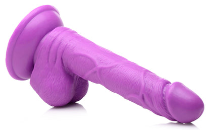 Pop Pecker 6.5 Inch Dildo With Balls - Purple POPP-AG766-PUR