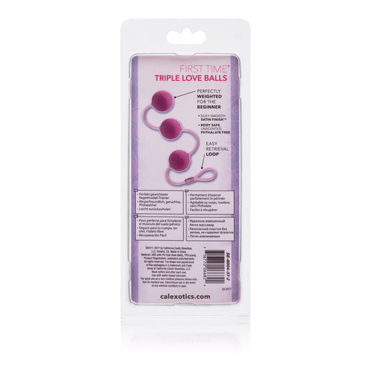 First Time Love Balls Triple Lovers - Pink