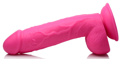 Pop Pecker 8.25 Inch Dildo With Balls - Pink POPP-AG768-PNK