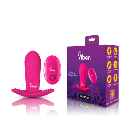 Intrigue Insertable Butterfly Panty Vibe - Hot Pink