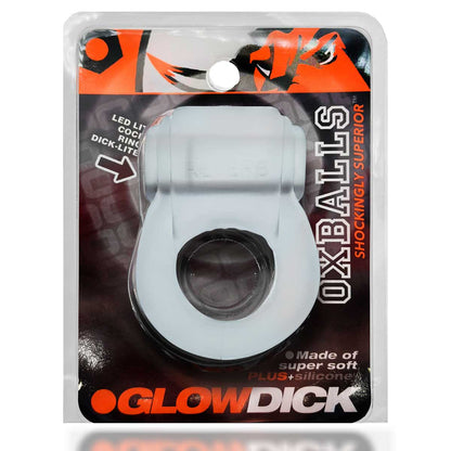 Glowdick Cockring With Led - Clear Ice OX-3095-CLRICE