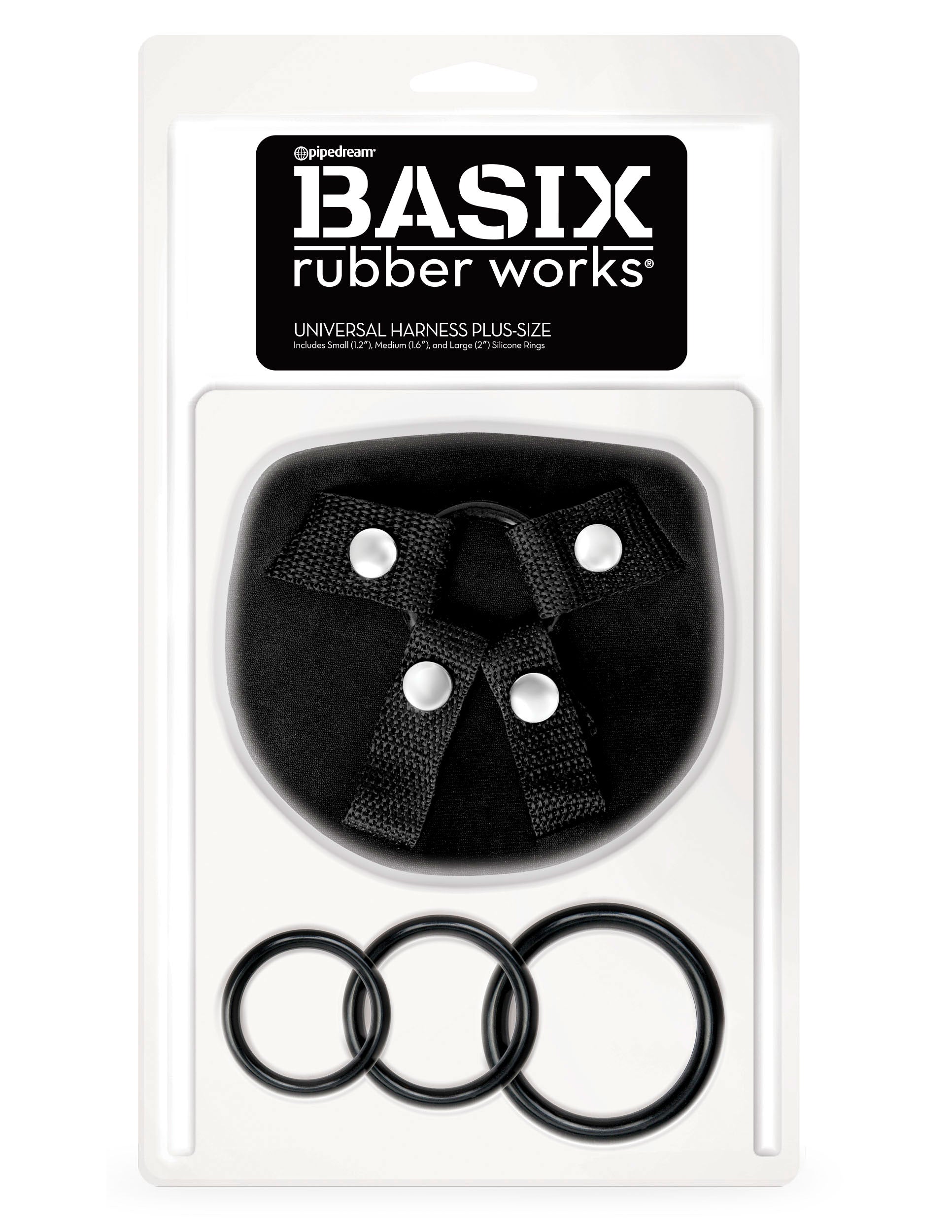 Basix Rubber Works Universal Harness - Plus Size PD4320-02