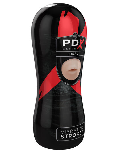 Pdx Elite Vibrating Stroker Oral PDRD523
