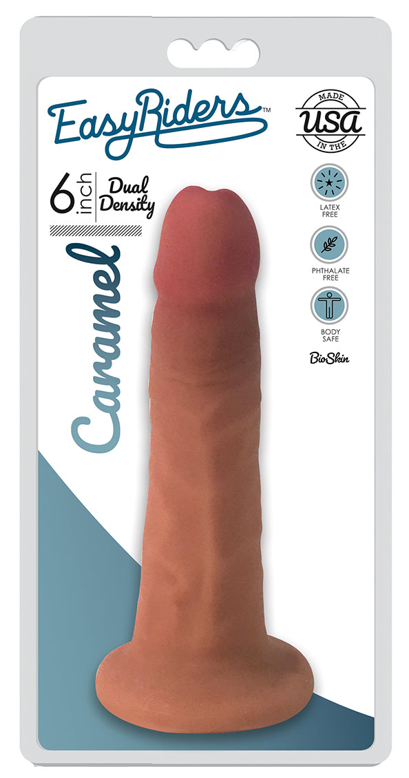 Easy Riders 6 Inch Slim Bioskin Dildo - Caramel CN-18-0903-12