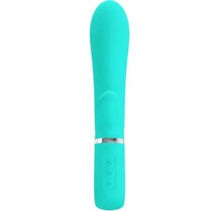 Thomas Super Soft Silicone Rabbit Vibrator - Turquoise