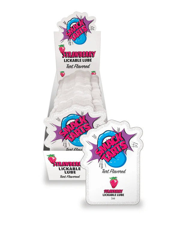 "Smack Tarts Lube 3ml Pouch Display 36pc - Sour Strawberry LG-BT454PD"