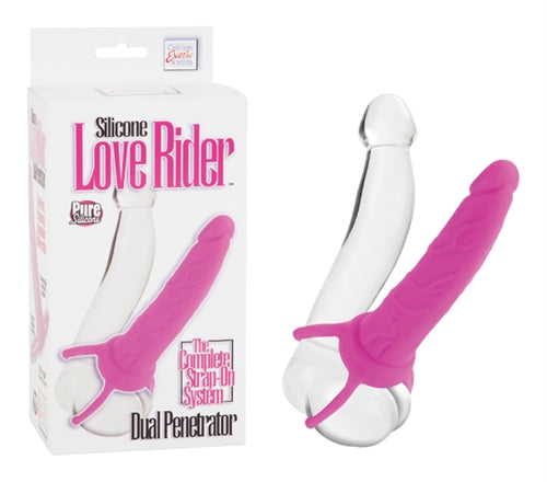 Silicone Love Rider Dual Penetrator - Pink SE1515103