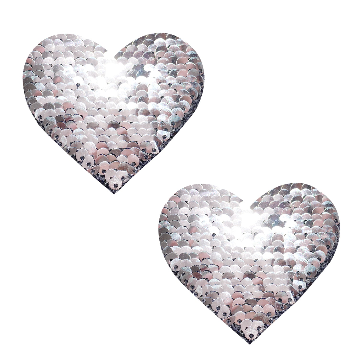 Sequin Medusa Magic Flip Black to Silver I Heart  U Nipztix Pasties NN-SQ-MED-NS