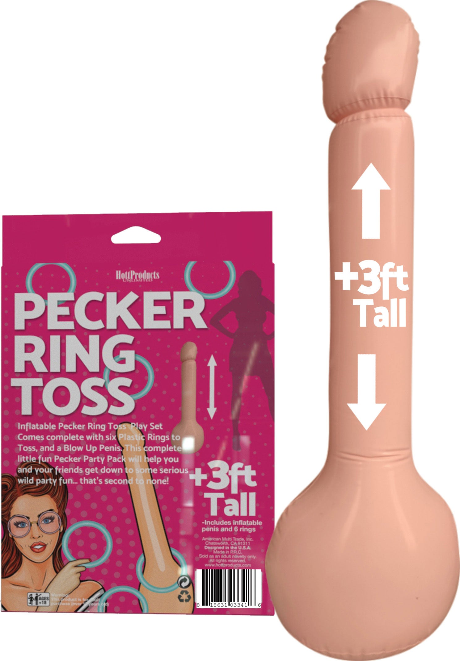 Inflatable Pecker Ring Toss HTP3341