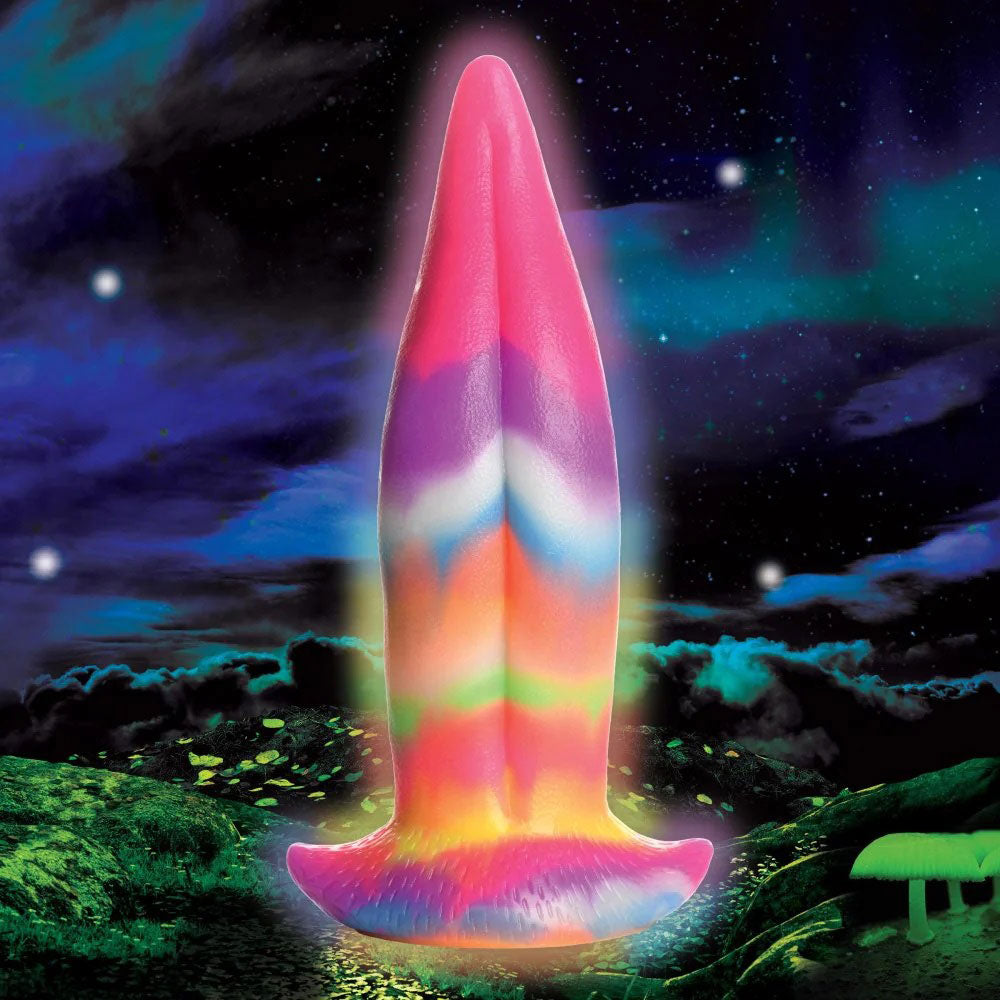 Unicorn Kiss - Unicorn Tongue - Glow-in-the-Dark - Silicone Dildo CC-AH100