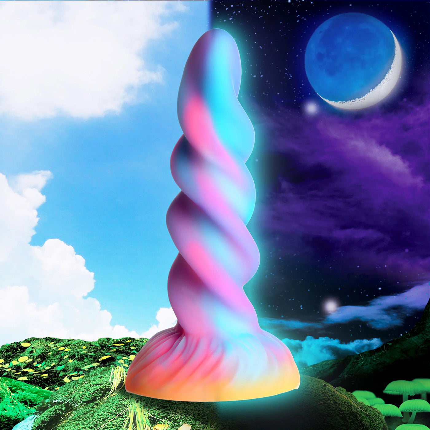 Moon Rider Glow-in-the-Dark Unicorn Dildo CC-AH276