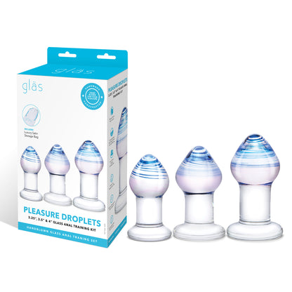 Pleasure Droplets Anal Training Kit GLAS-SET-09