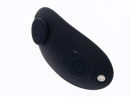 Hidden Pocket Strap on With Remote Control  Vibrator - Black SS31004