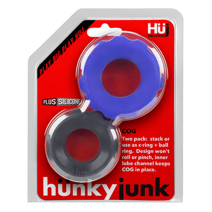 Hunkyjunk Cog 2 - Size C-Ring - Cobalt / Tar OX-HUJ-103-CBLTAR