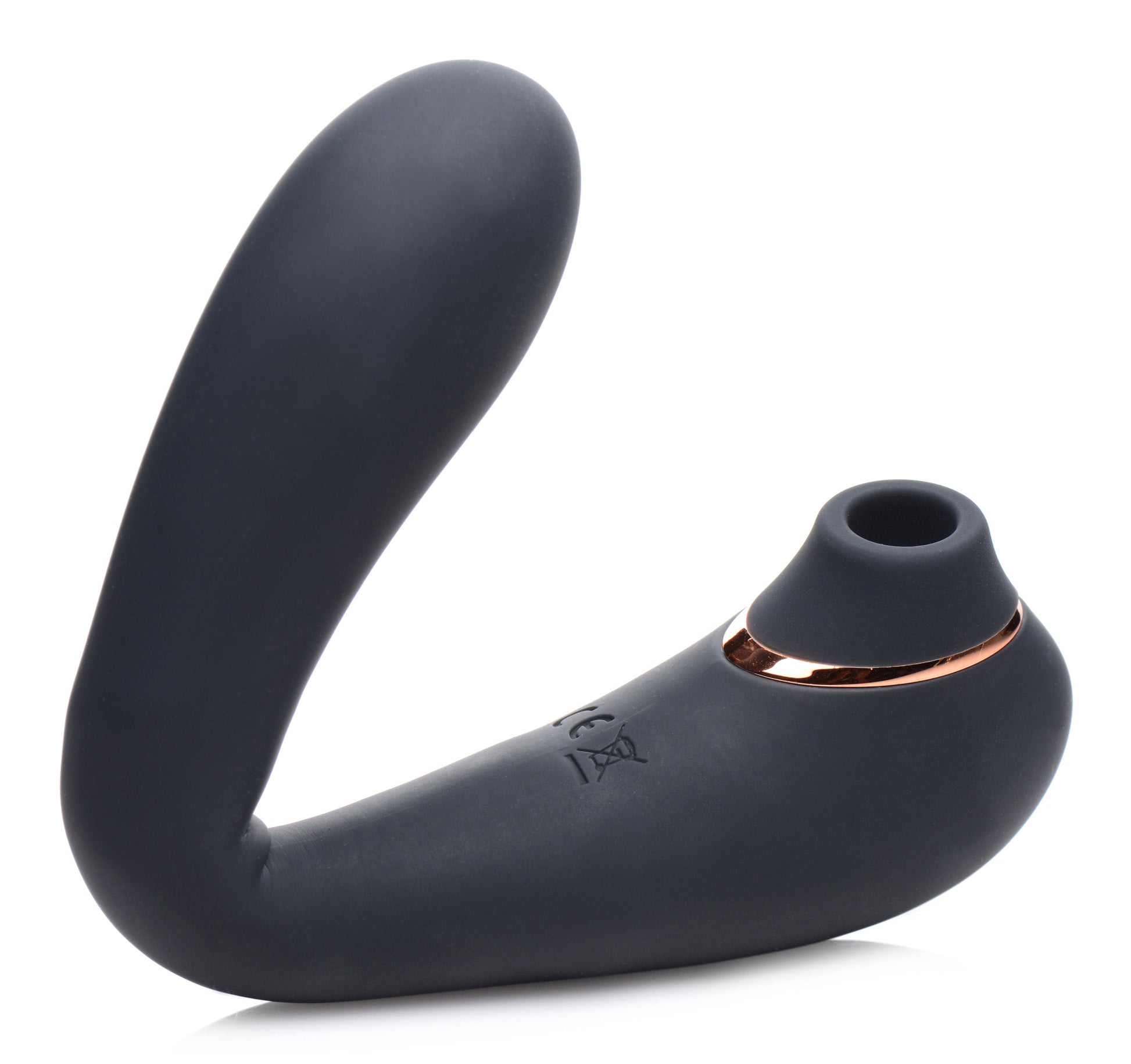 Shegasm Pose 7x Bendable Suction Silicone Vibrator - Black INM-AG618