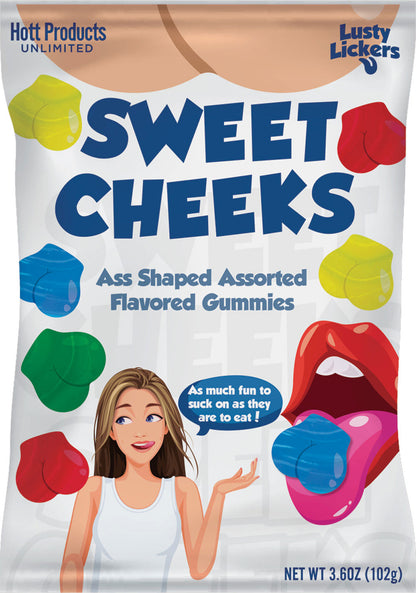 Sweet Cheeks Gummies - Ass Shaped Gummies -  Assorted Flavors HTP3512-D