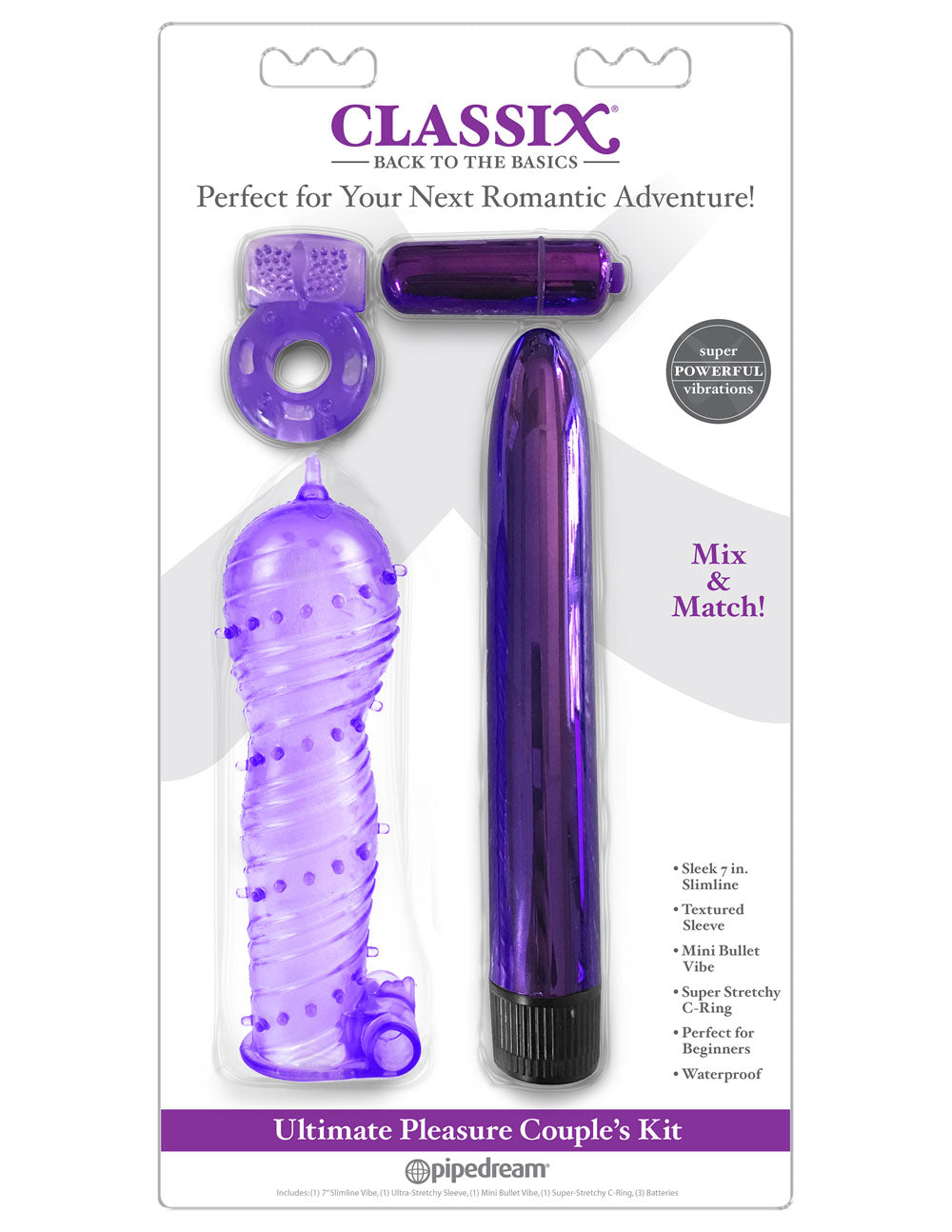 Classix Ultimate Pleasure Couples Kit - Purple PD1992-12