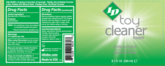 ID Toy Cleaner Foam 8.1 Oz