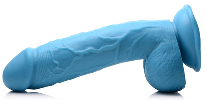 Pop Pecker 8.25 Inch Dildo With Balls - Blue POPP-AG768-BLU