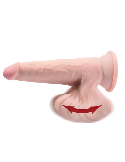 9 Inch Triple Density Cock With Swinging Balls - Light PD5732-21