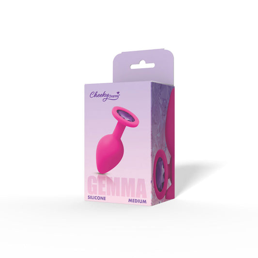 Gemma Purple Gem Pink Silicone Plug - Medium