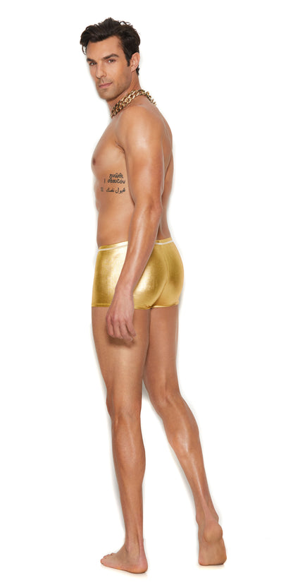 Men's Gold Lame Boxer Brief - Small/medium - Gold EM-82193GLDSM