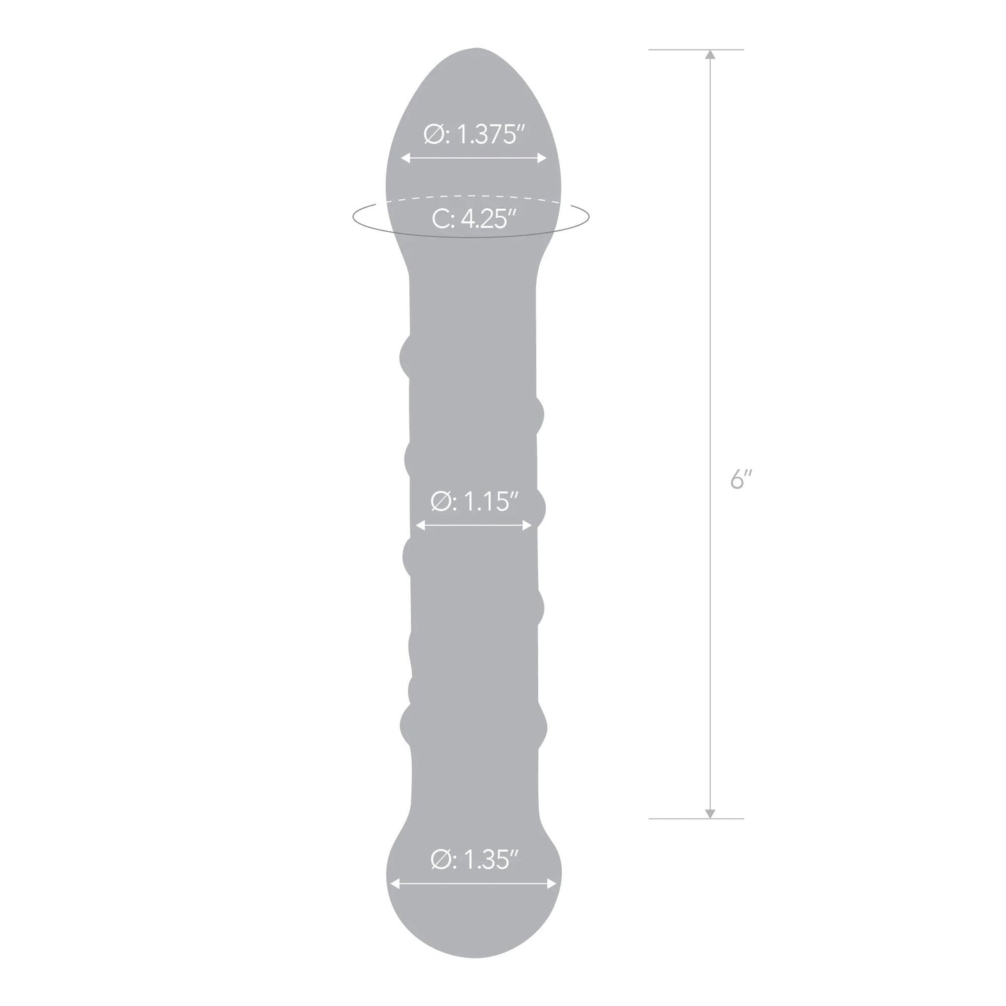 Spiral Staircase Full Tip Dildo GLAS-10