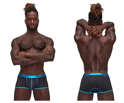 Casanova Uplift Mini Shorts - XL - Black/blue MP-143270BKXL