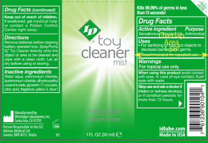 ID Toy Cleaner Mist 1 Oz