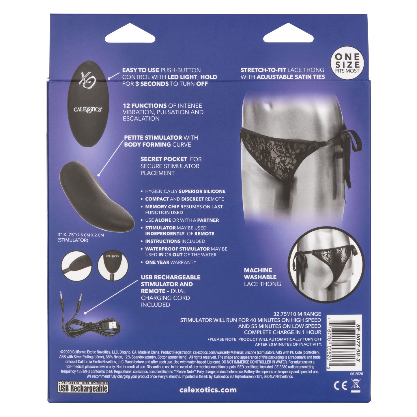 Remote Control Lace Thong Set SE0077903