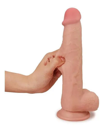 Real Skin 9" Dual Layer Dildo - Beige
