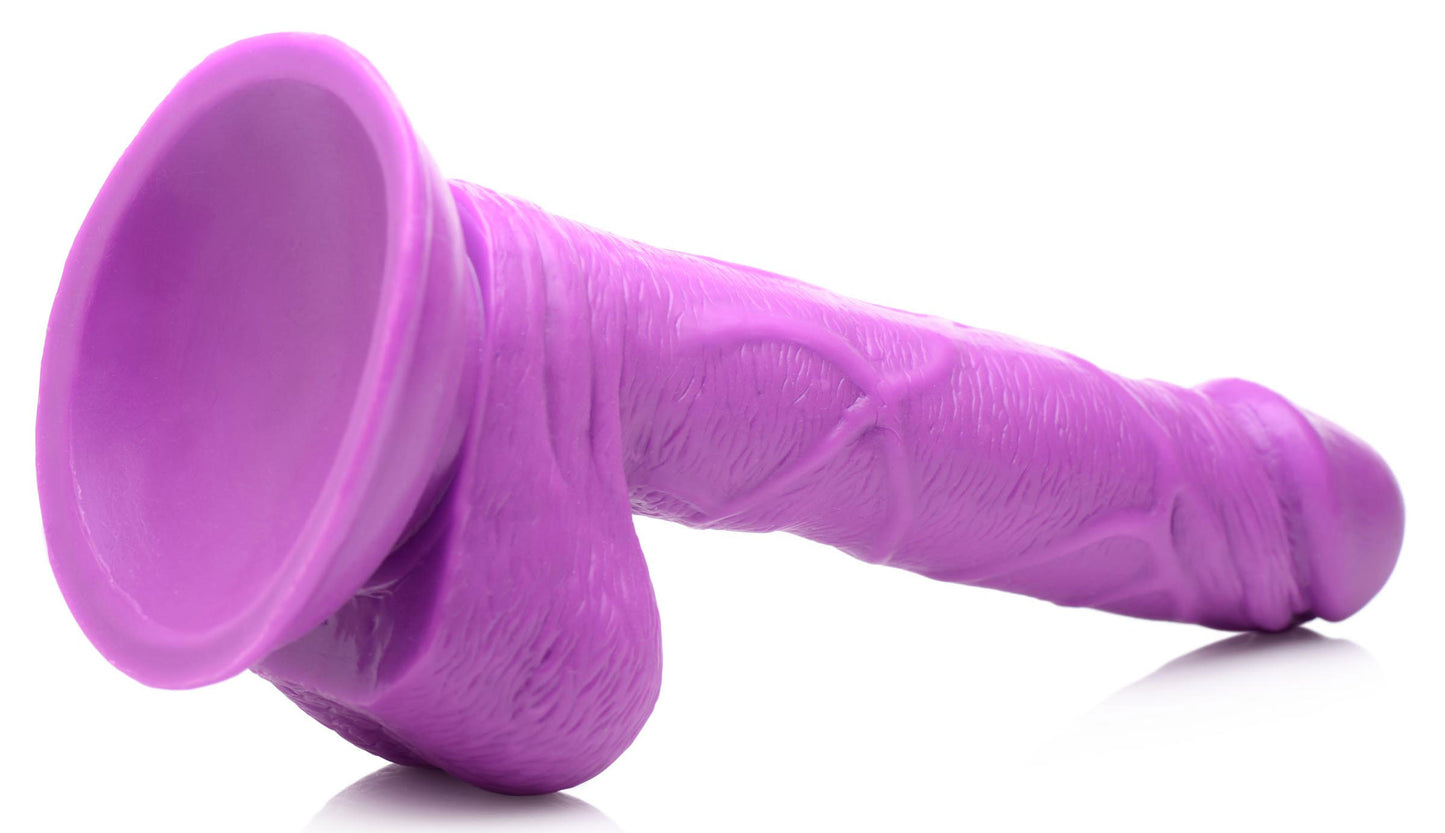 Pop Pecker 6.5 Inch Dildo With Balls - Purple POPP-AG766-PUR